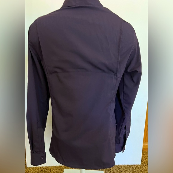 Columbia Woman's Omni-Shade Long-Sleeve Shirt SmallPurple - Picture 5 of 10